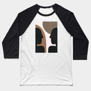 Abstract Scandinavian Human Figure Baseball T-Shirt